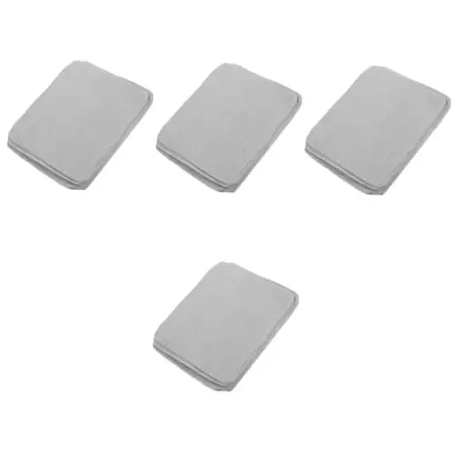 Produktbild: minkissy 4 Sätze Brillenputztuch Bildschirmreinigungstuch Poliertuch Für Schmuck Mikrofaser-wildledertuch Wildleder Reinigungstuch Linsenreinigungstuch Grey Wildleder- 20 Stück * 4