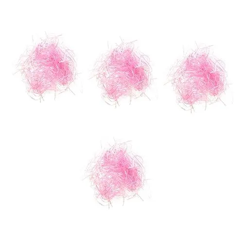 Produktbild: minkissy 4 Stück 1 Dekorationen für Geschenkboxen geschredderter Kunststofffüllstoff Grasgewebe füllmaterial für pakete kunstoffspachtelmasse Geschenkboxen für Geschenke geschenkkorb bunt