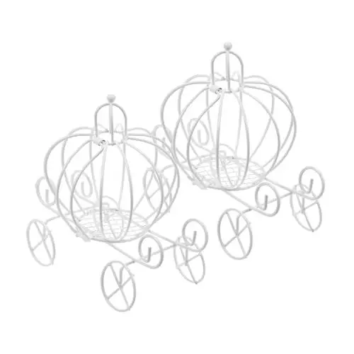 Produktbild: minkissy 4 Stück Bonbondose aus Eisen Hochzeitssüßigkeiten Geschenkboxen party halloween halloween-dekoration gastgeschenke hochzeit einmachgläser exquisiter Kürbiswagen Partydekoration