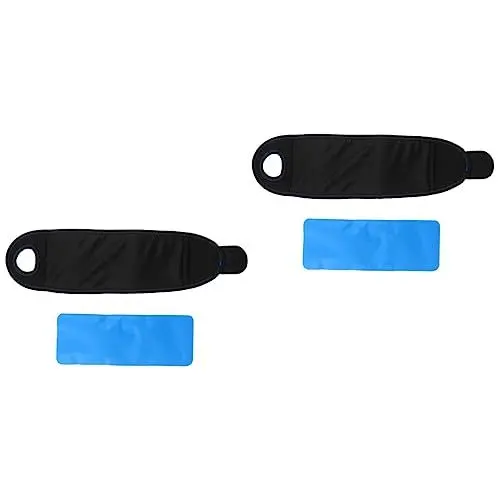 Produktbild: minkissy 4 Stück Handgelenkschlaufe Handgelenk Hand Kaltkompresse Ellenbogen Eisbandage Gelband Kältetherapie Handgelenkbandage Handgelenkstütze Eisbeutel Gel Eisbeutel Schwarz