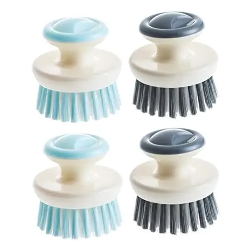 Produktbild: minkissy 4-teiliges Spülbürsten-Set Küchenreinigungsbürste Nicht Kurzer Griff Für Töpfe Schüsseln Schuhe Reinigungswerkzeuge Küchengeschirr Zufällige Auswahl