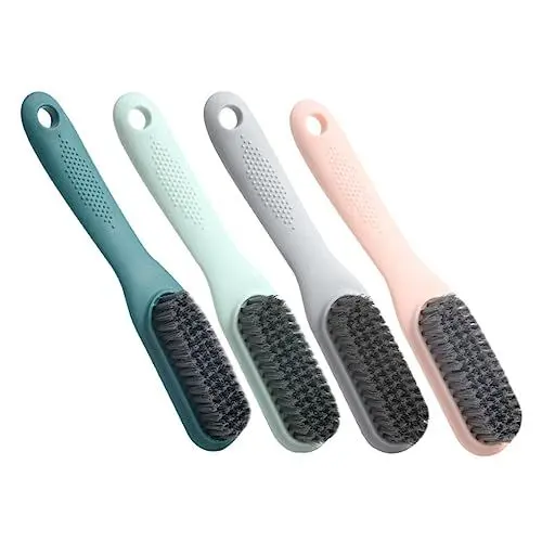 Produktbild: minkissy Reinigungsbürsten-Set 4-teilig Stiefelbürste Wäschebürste Für Kleidung Schuhe Reinigungs-schrubberbürsten-Set Bürstengriff