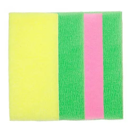 Produktbild: minkissy 4 Stück Schwammtücher Peeling-handtuch Handtücher Badetuch Nylon Duschtücher Duschpeeling Handtuch Nylon-badetuch Rückenwäscher Handtuch Peeling-badetuch -peeling-tuch Spa Luffa