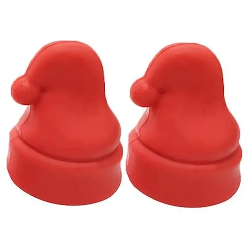Produktbild: minkissy 4 Stück Weinverschluss weihnachtsdeko Weinstopper Weihnachtsbedarf Weinflaschenverschluss schmücken Flaschenverschlüsse aus Silikon Weinflaschenkorken Getränke Versiegeler