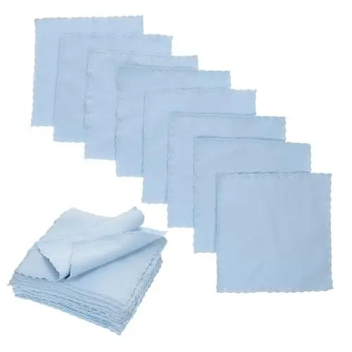 Produktbild: minkissy 50 Stück Flanell Wischtuch Reinigungstuch für Brillengläser Bildschirmreinigungstücher bildschirm putztücher bildschirmreinigungstuch Brillentücher Brillenputztuch aus Mikrofaser