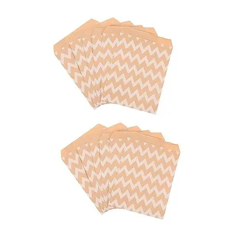 Produktbild: minkissy 50 Stücke Papier Papiertüten Weiß Taschen Zum Backen Süßigkeiten Verpackung Party Favors Festliche Dekorative