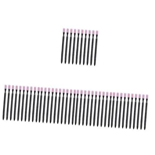 Produktbild: minkissy 50 Stück Nagellackpinsel pedicure nagelhautmesser nail foil Nagelwerkzeug Nagelhautentferner para uñas Maniküre-Sticks Nagelfeilen Nagelstäbchen Nagelpolierwerkzeuge Plastik