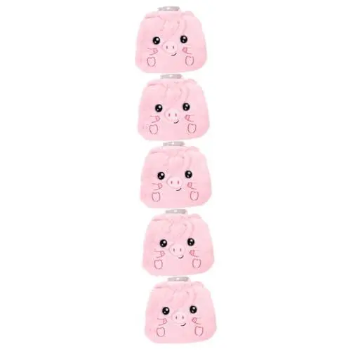 Produktbild: minkissy 5St Wärmflasche slico Handwärmer Flaschenwärmer tragbar wasser wärmebeutel wasserflasche Bauchwärmer wiederverwendbarer Wärmbeutel niedlich Thermosflasche warmer Schatz Büro PVC