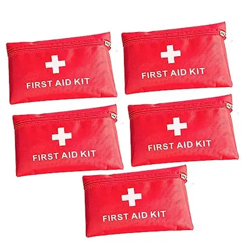 Produktbild: minkissy Tragbare 5-teilige Erste-hilfe-organizer-tasche Aus Oxford 420d Reißfest Kompaktes Reiseset