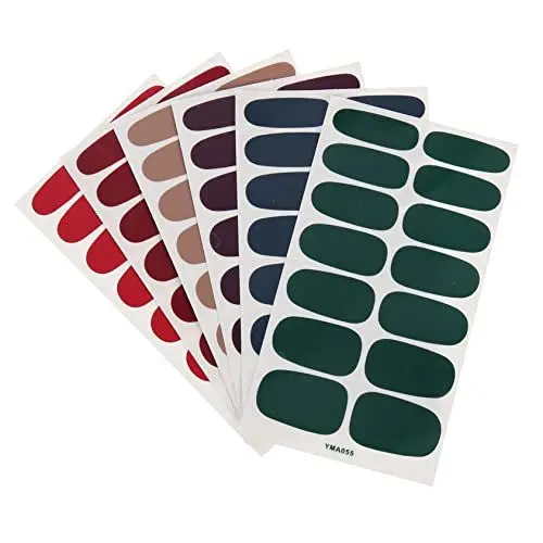 Produktbild: minkissy Nagelkunst-aufkleber – 6 Bögen Mit Nagellack-aufklebern Für Einfache Nagelkunst Hochzeits- Und Heim-nagelkunst
