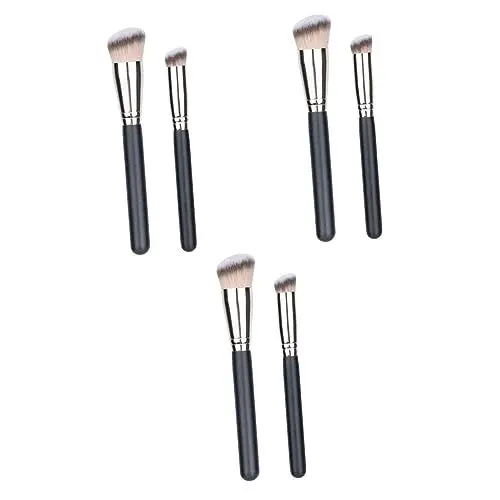 Produktbild: minkissy 6 Stk Make-up Pinsel Reise-make-up-pinsel-kit Camouflage-pinsel Make-up-applikatorpinsel Puderpinsel Korrektorpinsel Augen-make-up-pinsel Kosmetik Reisen Kunstfaser Concealer