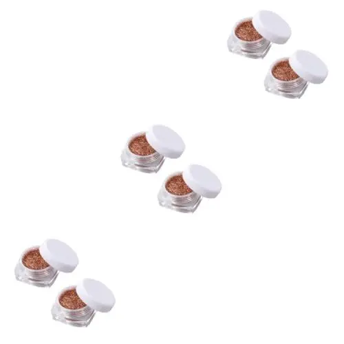 Produktbild: minkissy 6 Stk glitzernder Lidschatten kit de manicura Blitzanzug schimmernder Lidschatten Loser pigmentierter Lidschatten loser Lidschattenglitter einstellen Textmarker bilden