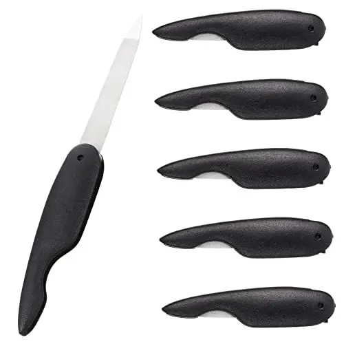 Produktbild: minkissy 6 Stück Faltbare Nagelfeilen Maniküre-Werkzeuge Nagelfeilen Mini-Werkzeuge Metall-Nagelpolierwerkzeug Nagelpolierstreifen Trimm-Nagelfeile Nagelkunstbedarf Für unterwegs oder zu Hause