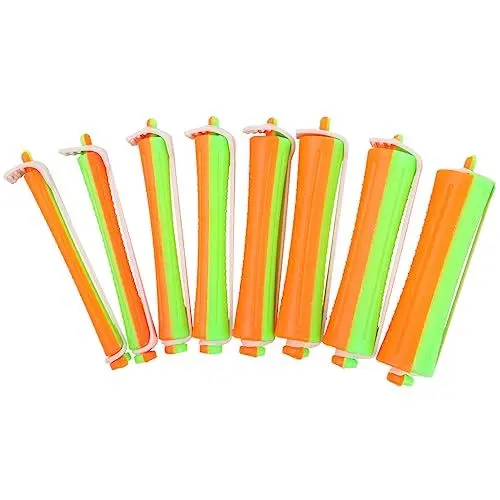 Produktbild: minkissy 8Set 80Pcs Curling Eisen Haar Crimper Haar Curlers Haar Curling Stick Haushalt Haar Curler Mode Curling Werkzeug