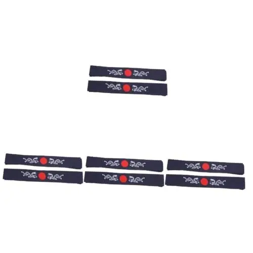 Produktbild: minkissy 8 Bushido-Stirnband japanisches kochstirnband liefert haarband Sportzubehör turban Modekleidung Trainingskleid Karate-Trainingsstirnband Übungsstirnband Drucken Sushi