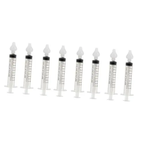 Produktbild: minkissy 8 Sets Nasenspülwerkzeug-set Baby-nasenwaschreiniger Nasenreiniger-werkzeuge Weiße Nadelschlauch-irrigatoren Für Die Tägliche Nasenpflege