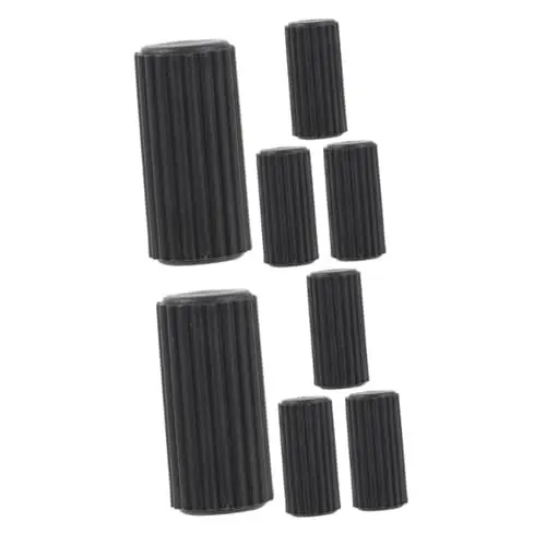 Produktbild: minkissy 8 Stk Zubehör für Rollstuhlbremsen Rollstuhl Bremszylinder Fahrrad Bremskappen Crimps für Kabelenden endet Verlängerungsgriffe für Rollstuhlbremsen fahrrad bremszahnräder Plastik