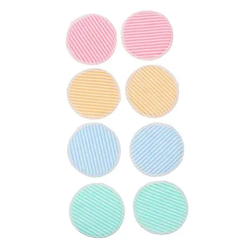 Produktbild: minkissy 8stücke Make-up-entferner-tücher Aus Bambus Kosmetik-entferner-pads Wiederverwendbare Make-up-entfernungstücher Für Gesichtspflege Für Empfindliche Haut