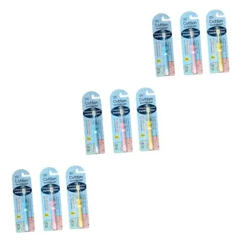 Produktbild: minkissy 9 Stücke Kinder Zahnfleisch Pflege Zahnbürste Manuelle Zahnbürste Zahnbürsten Cartoon Zähne Zahnbürste Manuelle Zahnbürste Reise Zahnbürste Kind Zahnbürsten Pp