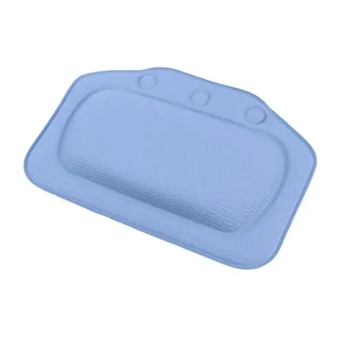 Produktbild: minkissy Aufblasbare Badewanne Aufblasbares Kissen Aufblasbare Badewanne Spa-Kopfstütze Badekissen Badekissen Für Badewanne Badekissen Mit Saugnäpfen Badewannenkissen Mit Saugnapf