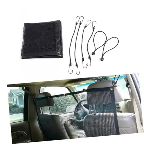 Produktbild: minkissy Auto Haustierbarriere Auto Kindersitz Schutznetz Fahrzeug Kindersitz Trennnetz Haustier Auto Hundebarriere Hundewagen Zaun Isolationsnetz