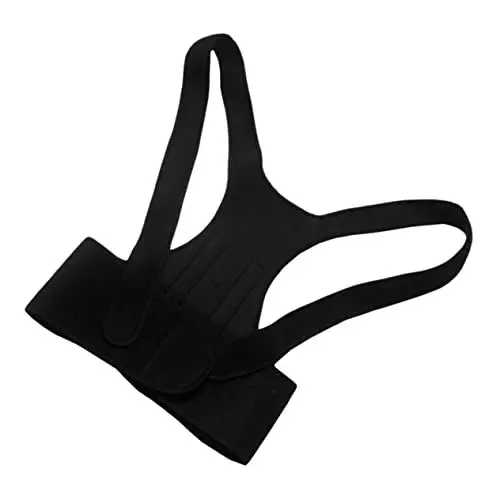 Produktbild: minkissy Rücken Haltungstrainer Buckel-korrekturgürtel Ergonomische Posture Belt Lendenwirbelstütze Lordosenstützgürtel Heizkissen Rückenstrecker Für Erwachsene Korrektur Liefert Ok Stoff Black