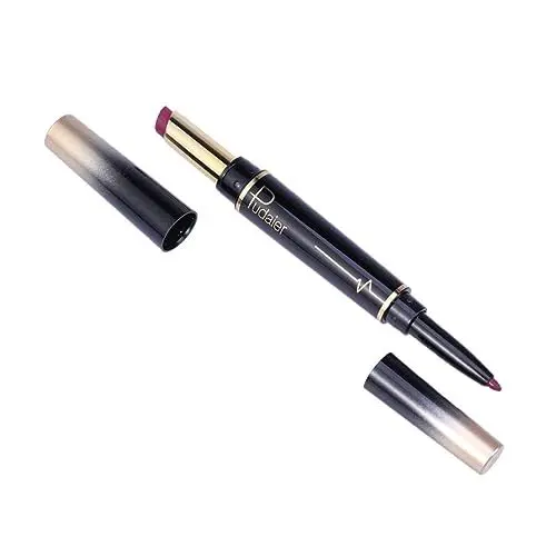 Produktbild: minkissy Doppelseitige Lipsticks Matte Lippenkonturenstift Lippenstift Doppelkopf Rotieren