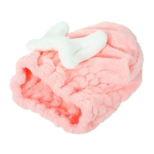 Produktbild: minkissy Haartrockentuch Turban Fleece Ultra Saugfähige Praktische Haarkappe Für Schnelles Trocknen Für Empfindliche Reisegröße Farblich Abgestimmt