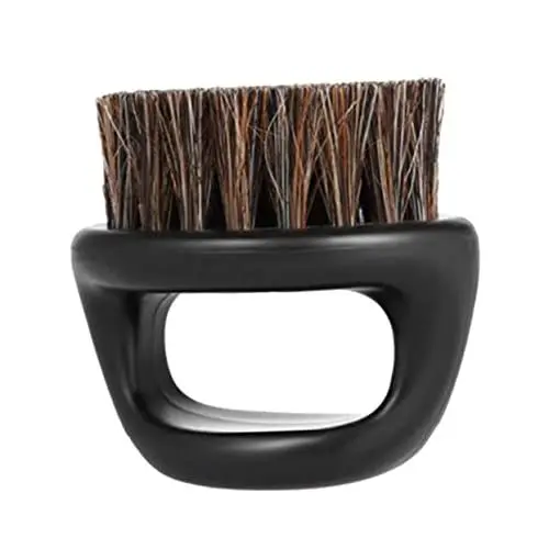 Produktbild: minkissy Haarbürste Haarborste Herren Bart Schnurrbart Rasierpinsel Bartpflege Pinsel Wildschweinborsten Bart Kamm Friseur-rasierpinsel Wildschweinborsten Bartkamm Bürste Runden Mann
