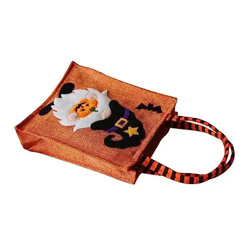 Produktbild: minkissy Halloween Süßigkeitenbeutel Halloween Keksbeutel Halloween Süßes Oder Saures Beutel Keine Süßigkeiten Halloween Leckereien Halloween Einkaufstasche Kürbisbeutel