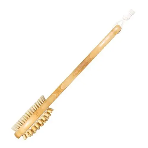 Produktbild: minkissy Griff Körperpflegebürste Spa Rückenbürste Naturborsten Für Duschpeeling