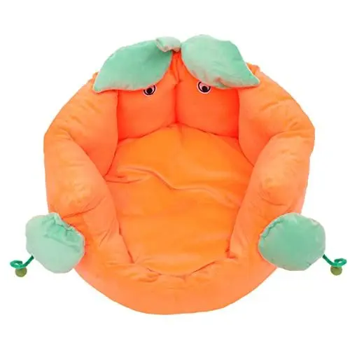 Produktbild: minkissy Katzenstuhl Welpe, Haustier Hundeboxen Haustier Winter Warmes Bett Bürostuhlkissen Hundebett Katze Warm Katze Schlafsack Kleines Tierbett Hund Warme Matte Plüsch Hundehütte Kürbis