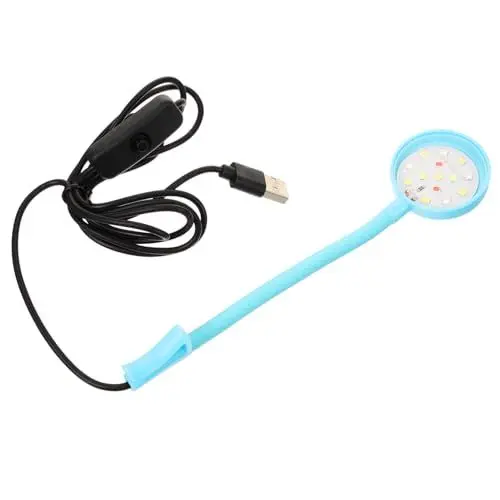 Produktbild: minkissy Kleines Aquarium Licht Mini-klemmleuchte Wiederverwendbare Fischlampe Süßwasserlicht Lampe Für Den Anbau Von Wasserpflanzen Tauchlicht Licht Füllen Lampe Für Wasserpflanzen Plastik