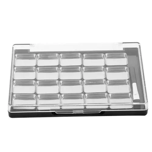 Produktbild: minkissy Leere Magnetische Lidschatten-Make-Up-Palette: 1 Set Nachfüllbare Lidschatten-Palette Lippenstift-Palette Diy-Lidschatten-Palette Lidschatten-Pfannen Für Lippenstift Lidschatten