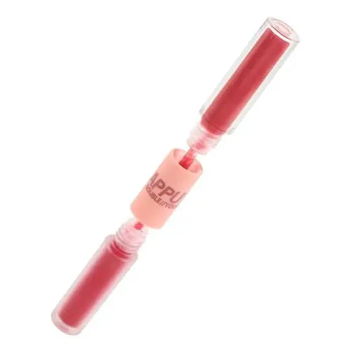Produktbild: minkissy Lip Mud Dual-ended Lip Glaze, Feuchtigkeitsspendender, Glänzender Lippenstift, Langanhaltende Lippentönung, Feuchtigkeitsspendende Lippenpflege Für Junge Frauen, Teenager Und