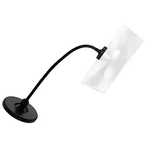 Produktbild: minkissy Magnifying Glass Mit Flexibler Halterung Tischlupe Für Handarbeiten Lesen Und Nähen Für Senioren Und Kreative Projekte