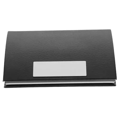 Produktbild: minkissy Metallischer Visitenkartenhalter Pu Elegantem Design Kartenetui Für Und Für Networking-Events