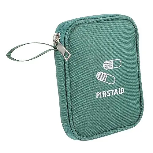 Produktbild: minkissy Mini-erste-hilfe-set Mini Notfallset Reise-aufbewahrungstasche Pille Reiseapotheke Medizinische Tasche Für Die Reise Aufbewahrungstasche Für Ersthelfer Green Oxford-stoff
