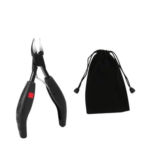 Produktbild: minkissy Zehennagelknipser Mit Ergonomischem Design Und Praktischem Aufbewahrungsbeutel Präziser Nagelcutter Für Eingewachsene Zehennägel Und Tägliche Fußpflege