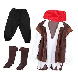 Produktbild: minkissy Piratenkostüm Für Erwachsene Halloween-partykleidung Dekoratives Piratenkostüm Für Männer Rollenspielkostüm Party-cosplay-kostüm Halloween-kostüm-requisite