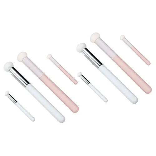 Produktbild: minkissy Professionelle Make-up-Pinsel Werkzeug Make-Up-Grundierung 8 Stück Schwamm-Concealer-Pinsel Augenbrauenpuder Aluminiumrohr Make-Up-Schwämme Kinderwerkzeuge Make-up-Tools