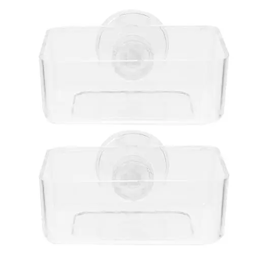 Produktbild: minkissy 2 Stücke Acryl Fisch Feeder Automatische Aquarium Feeder Cup Schwimmende Design für Körnige Lebensmittel