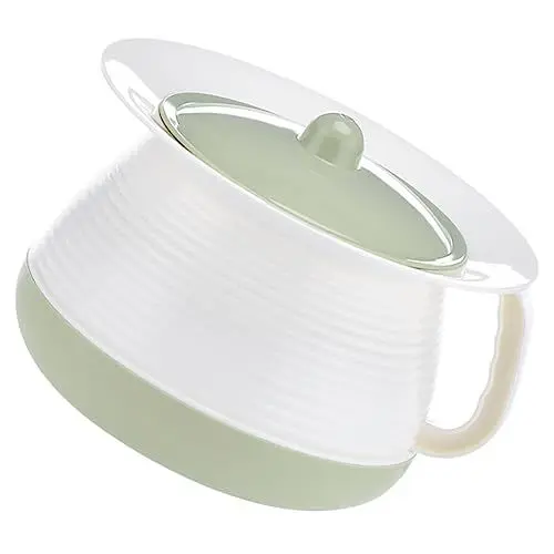 Produktbild: minkissy Spucknapf Nacht Bettpfanne Mülleimer Plastik konferenzstühle konferenzstuhl pfannenwender Mülleimer für Auto Nachttopf Mülleimer mit Deckel schlank Urineimer Töpfchen Urinal