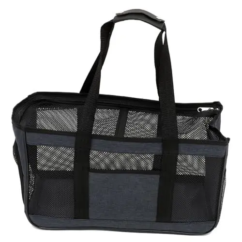 Produktbild: minkissy Tasche für Haustiere Transportboxen für kleine Hunde tragbare Hundeboxen für kleine Hunde Geldbörsen Handtaschen Katzentasche Katzentransporter Gittergewebe Tragetasche Kleidersack