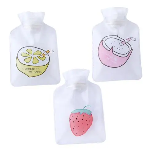 Produktbild: minkissy Klassische Wärmflasche Mini Transparente Wärmflasche Handliche Kälte Und Wärmeflasche Tragbarer Handwärmer Wassermelone Ideal Für Zuhause Und Unterwegs