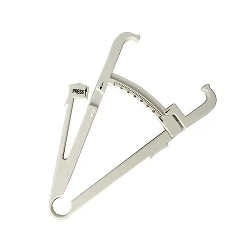 Produktbild: minkissy Fettmessschieber-analysator Hautfaltendickenmessgerät Fetttester Messschieber Genaue Messung 0–70 Mm Kompakt Weiß Zufällige Farbe