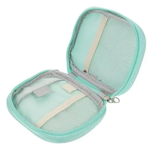 Produktbild: minkissy Weiche Tasche Reisemedikamente Organizer Kompakte Pillentasche Für Den Haushalt Tragbare Medikamententasche