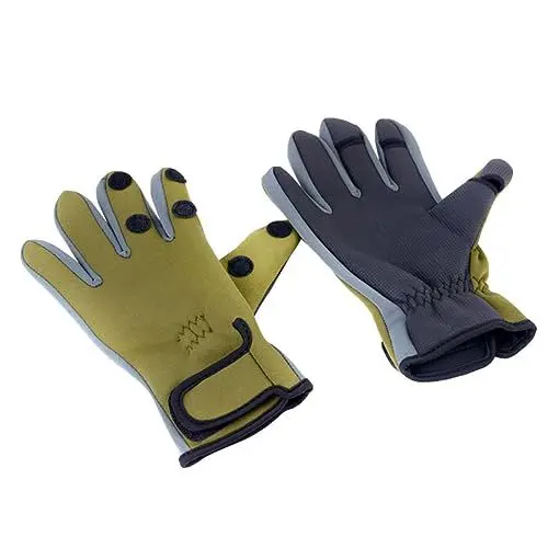 Produktbild: minkissy wasserdichte Angelhandschuhe für Outdoor Aktivitäten Exposed Finger Design rutschfest Warm für Angeln Andere Freizeitaktivitäten XL Grün