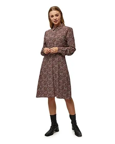 Produktbild: Minus Damen Anina Kleid, 9343 Lipstick red flower print, 34