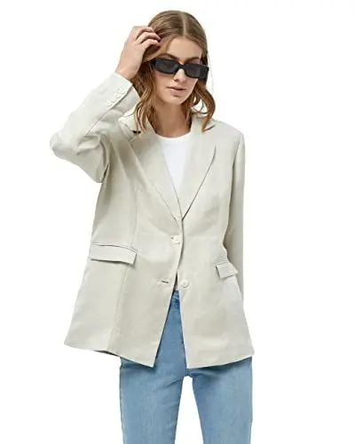 Produktbild: Minus Damen Auguste Linen 3 Blazer aus Leinen, Nomad Sand Melange, 40 EU